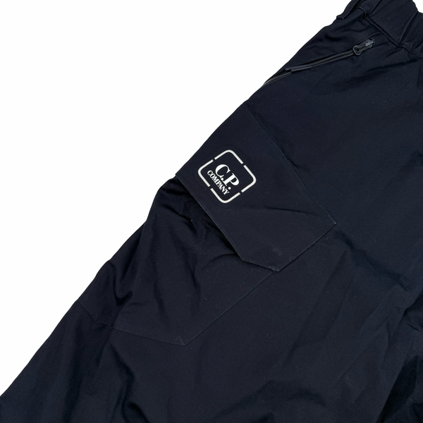 CP Company Metropolis Series 3-2 HyST Navy Cotton Spellout Walking Trousers - Large (34")