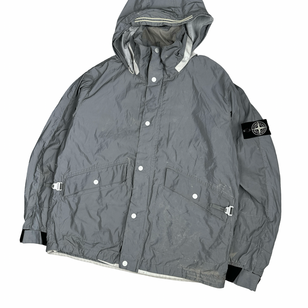 Stone Island 2011 Rare Archive Silver Reflective Jacket - XL