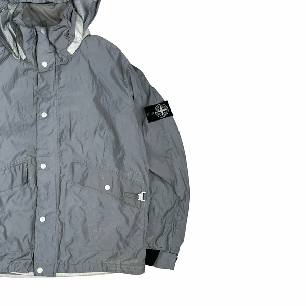 Stone Island 2011 Rare Archive Silver Reflective Jacket - XL