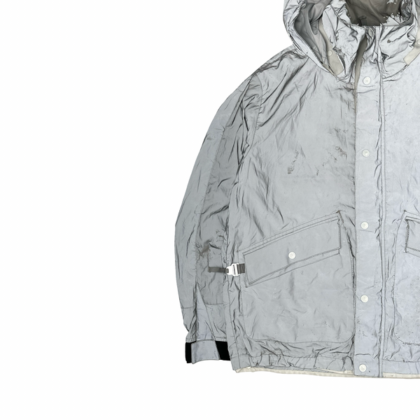 Stone Island 2011 Rare Archive Silver Reflective Jacket - XL