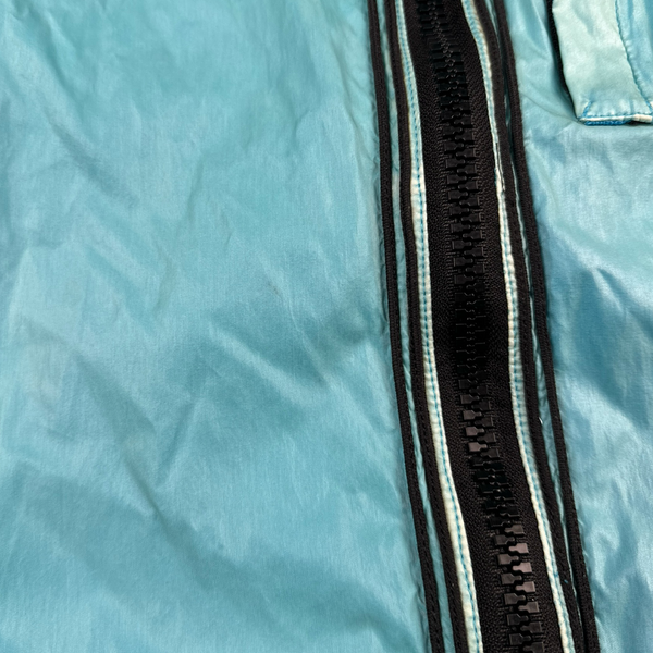 Stone Island 2009 Baby Blue Silk Prismatic Jacket - Large