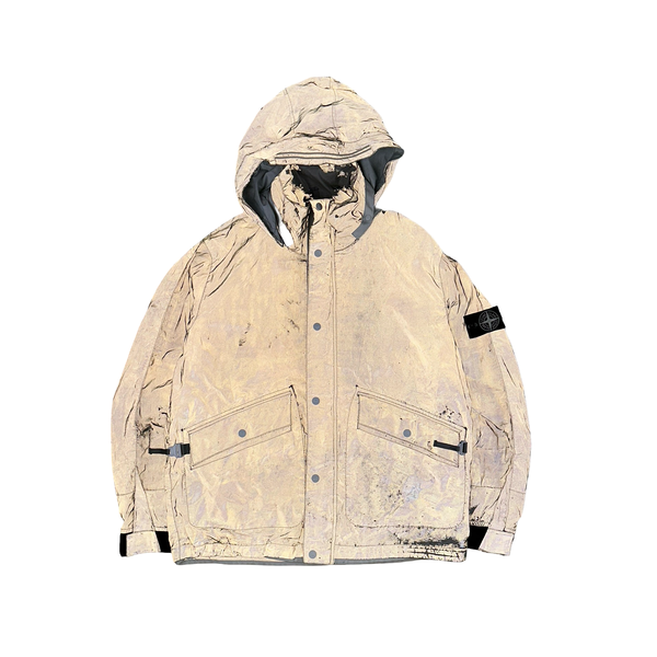 Stone Island 2011 Rare Archive Silver Reflective Jacket - XL