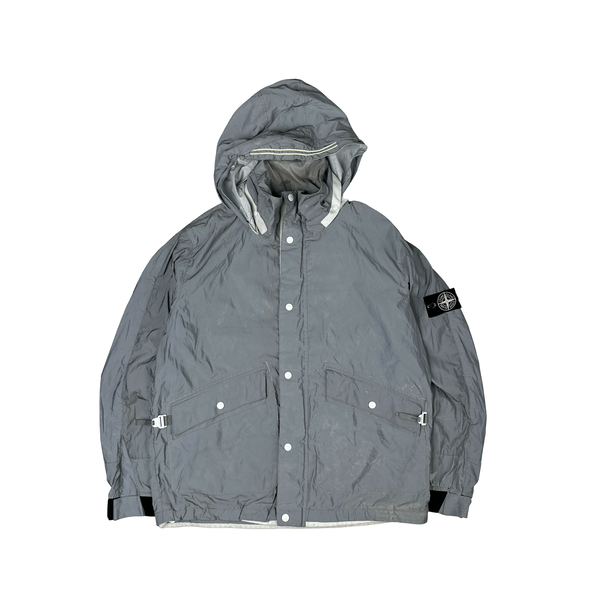 Stone Island 2011 Rare Archive Silver Reflective Jacket - XL