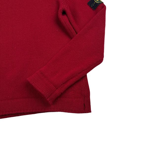 Stone Island AW/2001 Heavyweight Wool Knit Crewneck Jumper - XXL