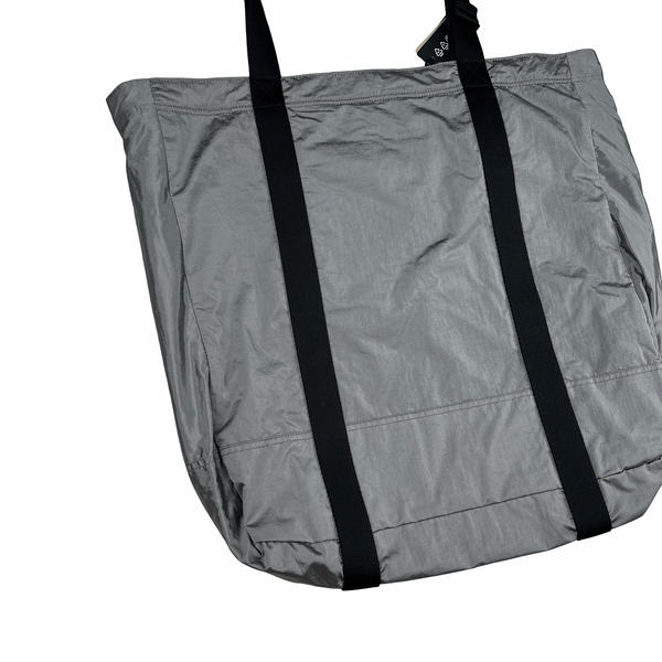 Stone Island 2025 Grey Nylon Metal Compass Shoulder/Tote Bag