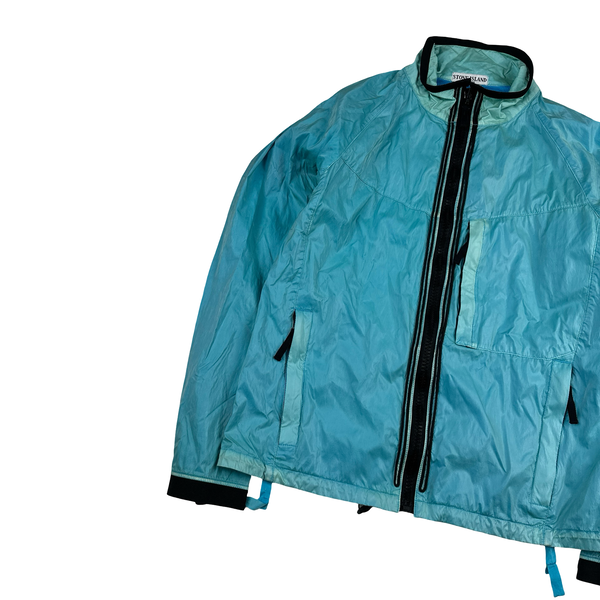 Stone Island 2009 Baby Blue Silk Prismatic Jacket - Large