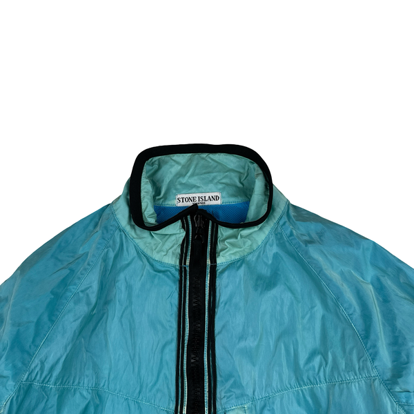 Stone Island 2009 Baby Blue Silk Prismatic Jacket - Large