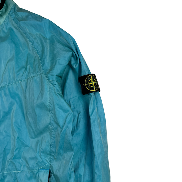 Stone Island 2009 Baby Blue Silk Prismatic Jacket - Large