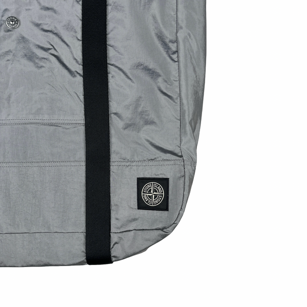 Stone Island 2025 Grey Nylon Metal Compass Shoulder/Tote Bag