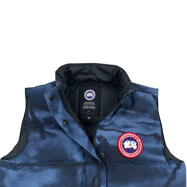 Canada Goose Blue Down Camo Gilet Vest - Medium