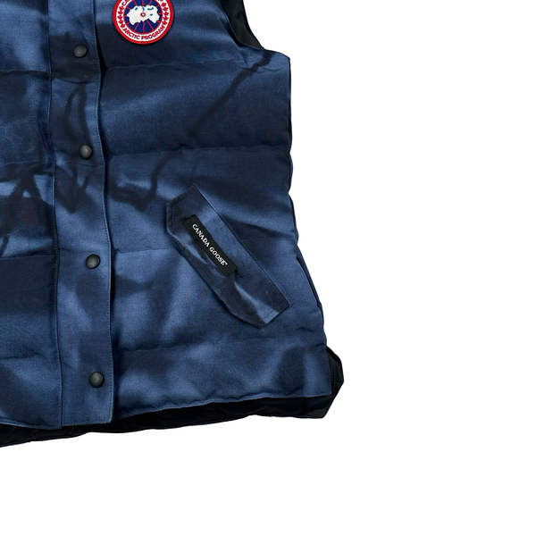 Canada Goose Blue Down Camo Gilet Vest - Medium