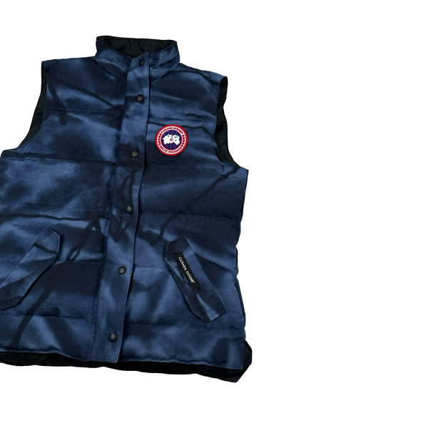 Canada Goose Blue Down Camo Gilet Vest - Medium
