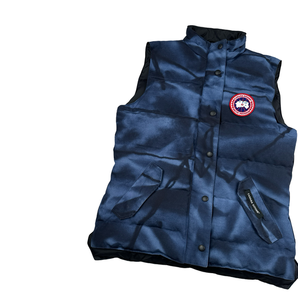 Canada Goose Blue Down Camo Gilet Vest - Medium