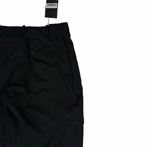 Stone Island 2010 Black Loose Cotton Cargo Trousers - Small