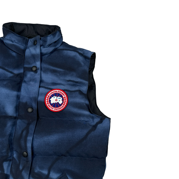 Canada Goose Blue Down Camo Gilet Vest - Medium