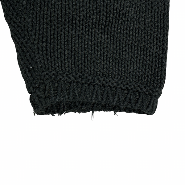 Stone Island Vintage 1998 Dark Green Knitted Cotton Jumper - Medium