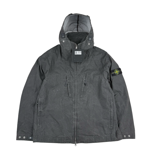 Stone Island No Seasons Tela Resinata Hooded Windbreaker Jacket - XL