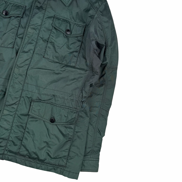 Burberry Nova Check Green Lined Collared Jacket - Medium