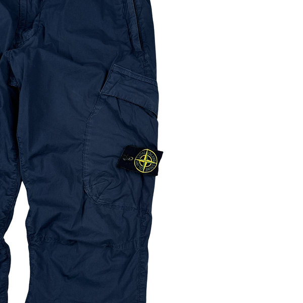 Stone Island 2019 Navy Lightweight RE T Cargo Trousers - 30"
