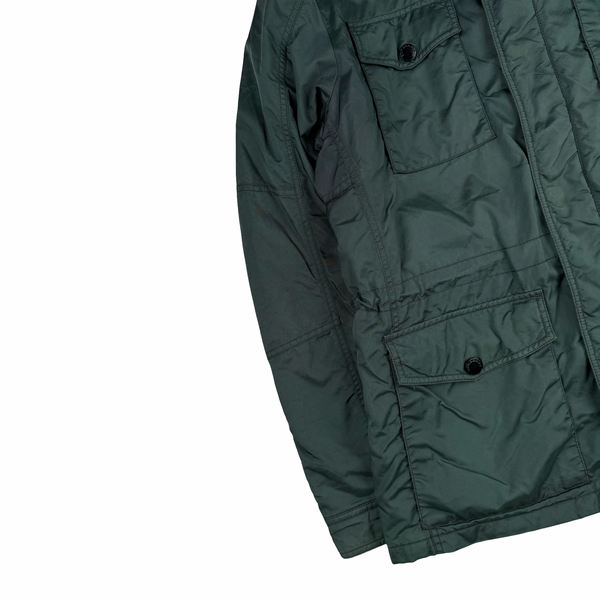 Burberry Nova Check Green Lined Collared Jacket - Medium