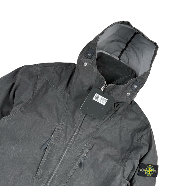 Stone Island No Seasons Tela Resinata Hooded Windbreaker Jacket - XL