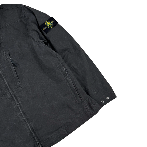 Stone Island No Seasons Tela Resinata Hooded Windbreaker Jacket - XL