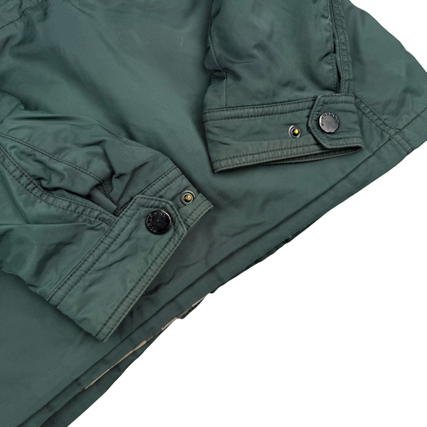 Burberry Nova Check Green Lined Collared Jacket - Medium