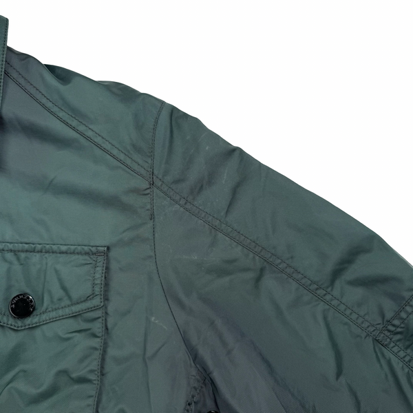 Burberry Nova Check Green Lined Collared Jacket - Medium