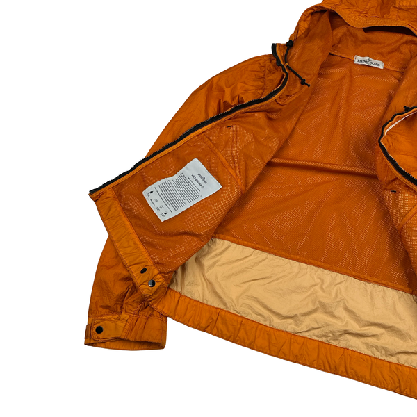Stone Island 2012 Orange Membrana TC Hooded Jacket - Medium