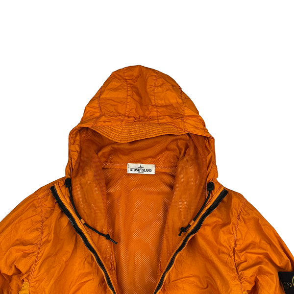 Stone Island 2012 Orange Membrana TC Hooded Jacket - Medium
