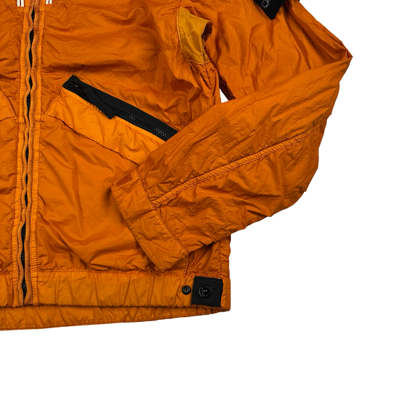 Stone Island 2012 Orange Membrana TC Hooded Jacket - Medium