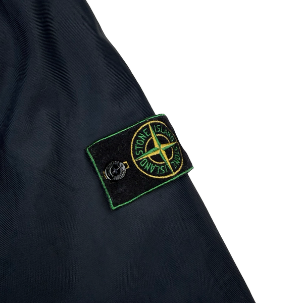 Stone Island Nylam 1999 Navy Vintage Green Edge Duel Layer Multi-pocket Jacket - Large
