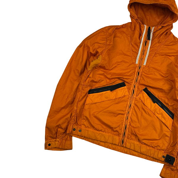 Stone Island 2012 Orange Membrana TC Hooded Jacket - Medium