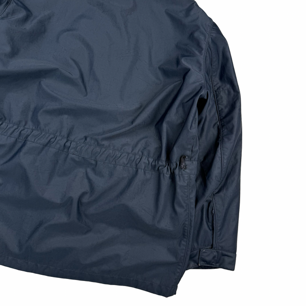 Stone Island Nylam 1999 Navy Vintage Green Edge Duel Layer Multi-pocket Jacket - Large