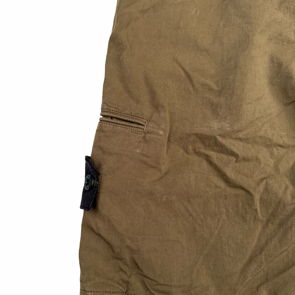 Stone Island 2012 Brown Cotton Cargo Shorts - 30"