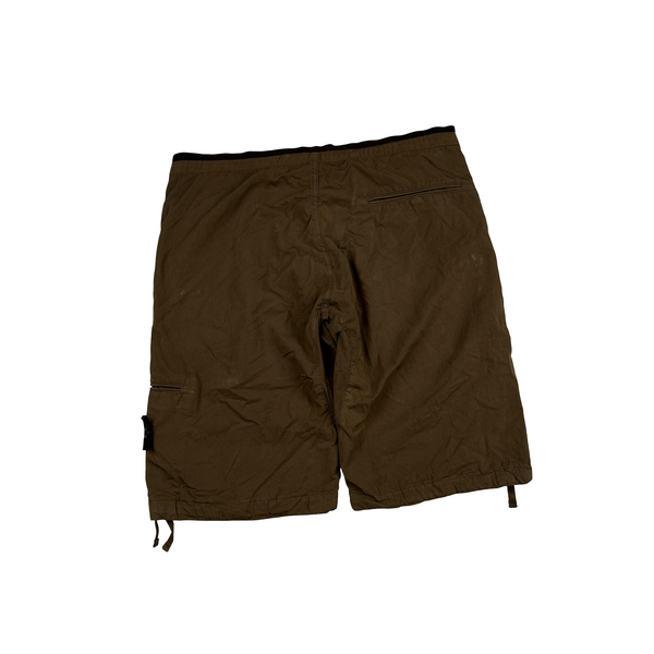 Stone Island 2012 Brown Cotton Cargo Shorts - 30"