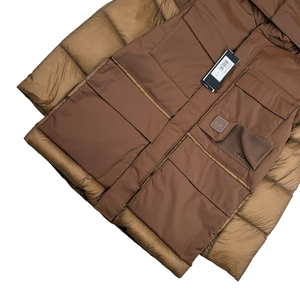 CP Company Brown Dynatec Down Filled Metropolis Parka Jacket - Medium (48)