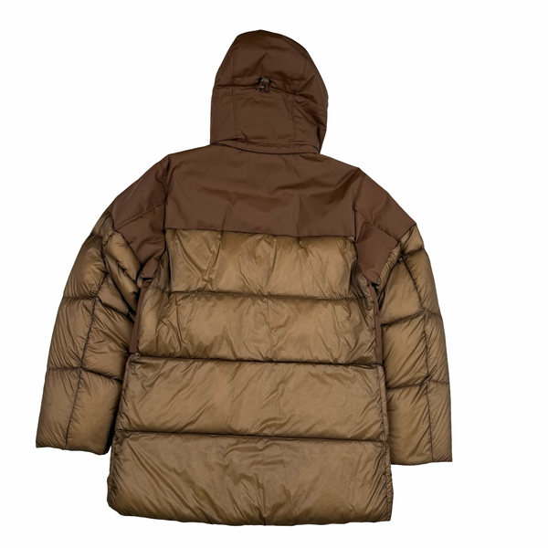 CP Company Brown Dynatec Down Filled Metropolis Parka Jacket - Medium (48)