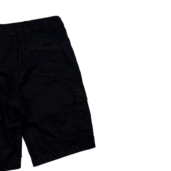 Stone Island 2022 Black Slim Fit Cargo Shorts - 28"