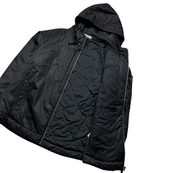 Stone Island 2009 Black Thick Nylon Membrana Jacket - 3XL
