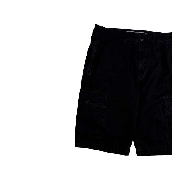 Stone Island 2022 Black Slim Fit Cargo Shorts - 28"