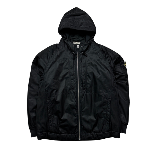 Stone Island 2009 Black Thick Nylon Membrana Jacket - 3XL