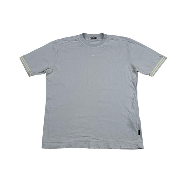Stone Island Stellina Light Blue Logo Short Sleeved T Shirt - Large