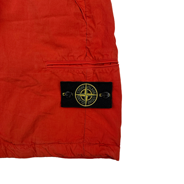 Stone Island 2012 Red Cotton Cargo Shorts - 32"