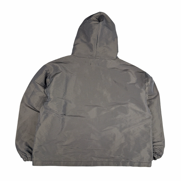 Umbro Slam Jam Brown Check Masked Pullover Oversized Anorak - Medium to XL