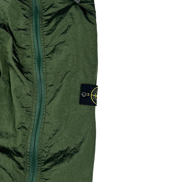Stone Island 2022 Nylon Metal Green Zipped Flight Cargo Trousers - 36"