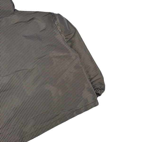 Umbro Slam Jam Brown Check Masked Pullover Oversized Anorak - Medium to XL