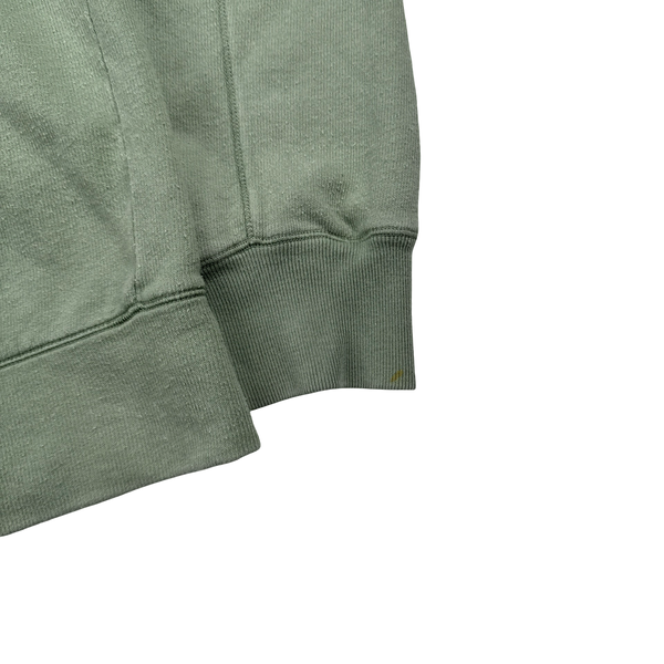 Stone Island 2009 Green Zipped Cotton Hooded Jumper - XL
