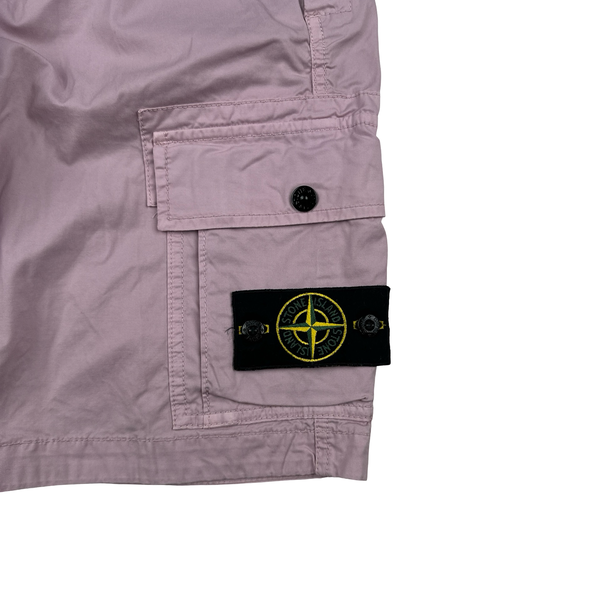 Stone Island 2022 Pink Type SL Slim Fit Cargo Shorts - 28"