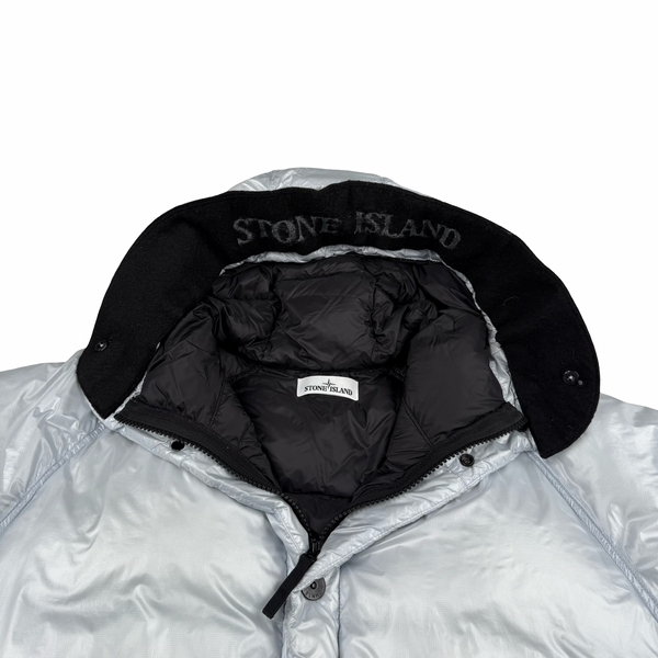 Stone Island 2018 White Pertex Quantum Y Down Long Puffer - XXL
